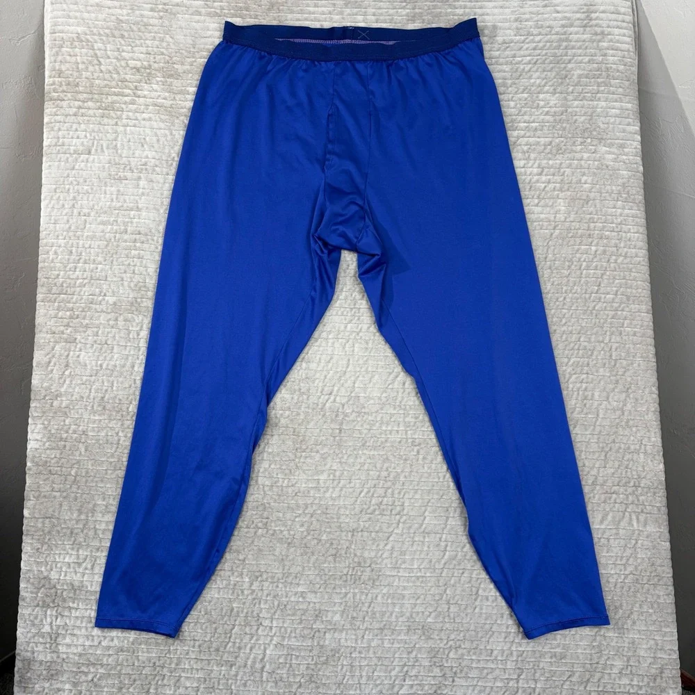 Patagonia‎ Capilene Mens XL Blue Base Layer Thermal Pants Leggings Made in USA